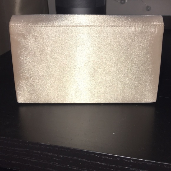 Pleated Satin Flapover Clutch - Picture 4 of 4